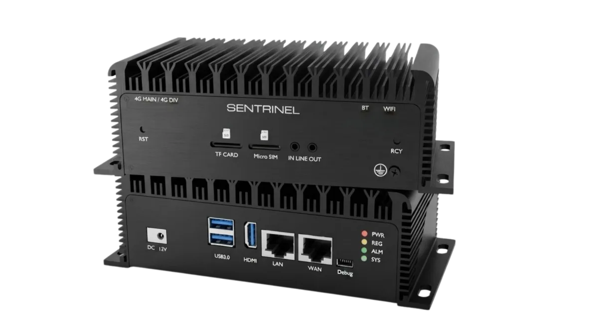 Gateway industri fanless Sentrinel Edge-16 untuk lokasi terpencil dan ruang plant